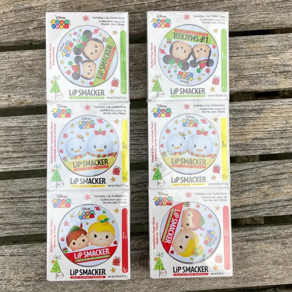 NEW Lip Smacker💗Holiday Lip Collection - Disney TSUM TSUM Characters